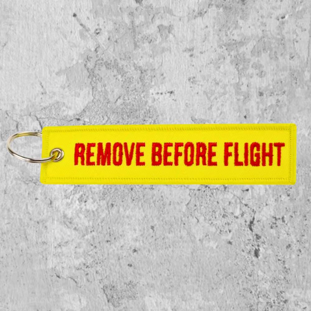 RBF 現貨 REMOVE BEFORE FLIGHT keychain 13cm 鑰 K1303-RBFYR 全球免運 Free Shipping Worldwide