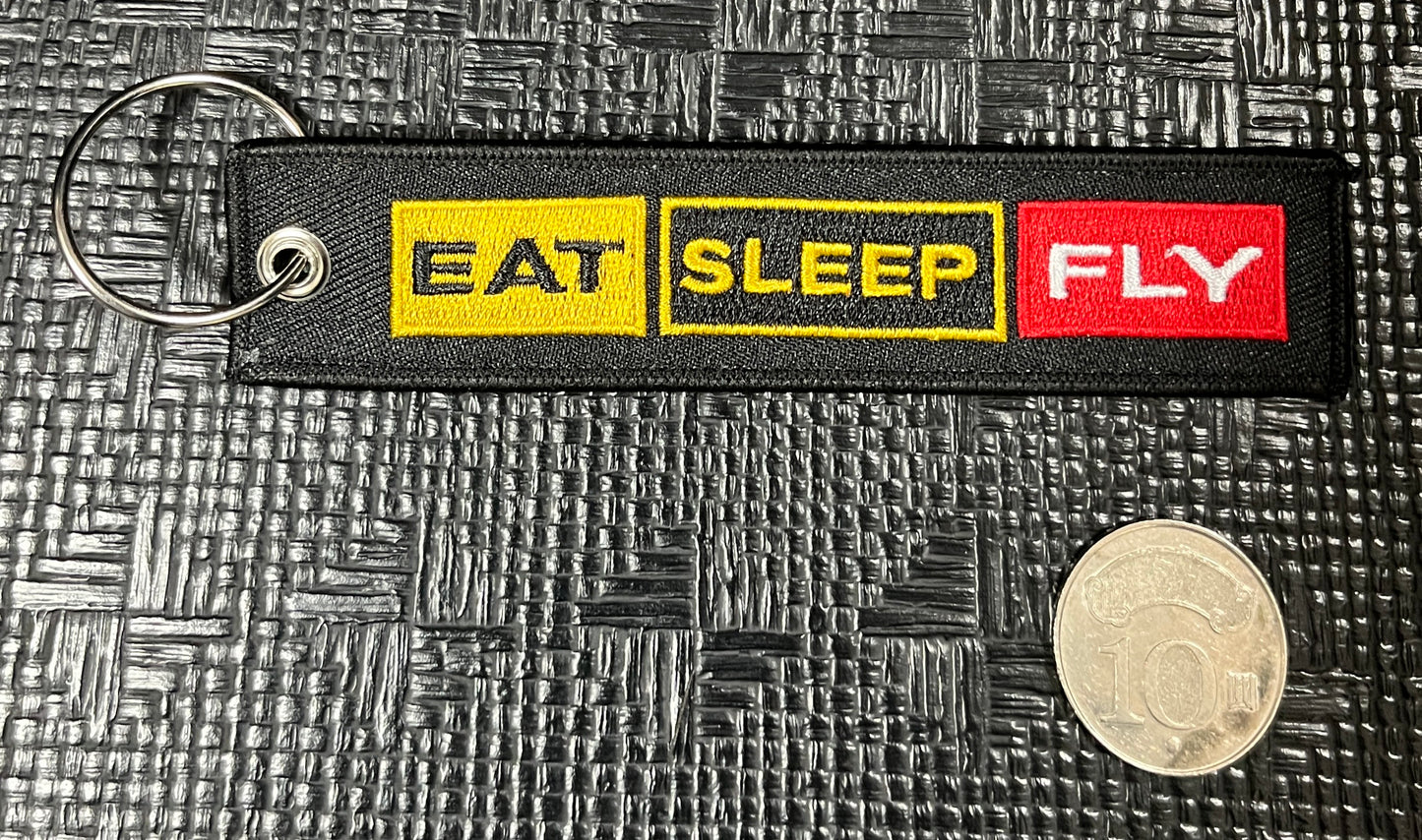 RBF絕版  EAT SLEEP FLY KEY CHAIN 鑰匙圈 K-ESF *free shipping* 全球免運費