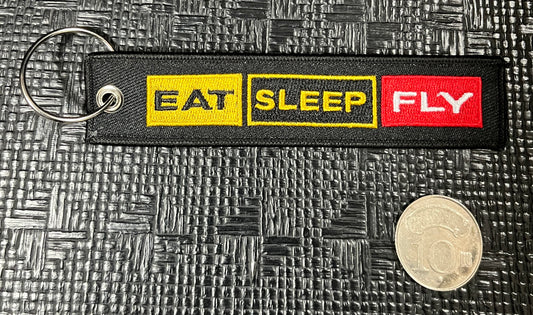 RBF絕版  EAT SLEEP FLY KEY CHAIN 鑰匙圈 K-ESF *free shipping* 全球免運費