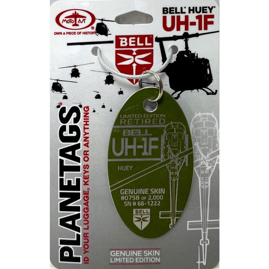 RBF絕版 PLANETAG 蒙皮  PLANETAG UH-1F Huey 66-1222 PT-BellUH-1F *free shipping* 全球免運費