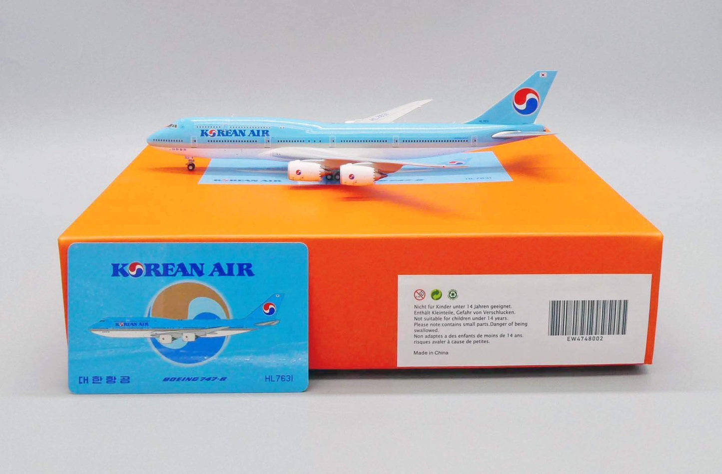 RBF現貨 JC 金屬 1:400 Korean Air 747-8i HL7631 EW4748002 *free shipping* 全球免運費