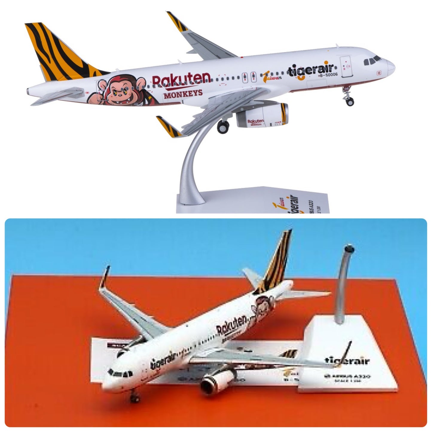 RBF現貨 JC 金屬 1:200 Tigerair Taiwan A320 Rakuten M EW2320015 *free shipping* 全球免運費
