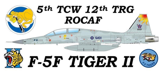 RBF現貨  ROCAF F-5F TIGER STICKER 貼紙 S30-F5F *free shipping* 全球免運費