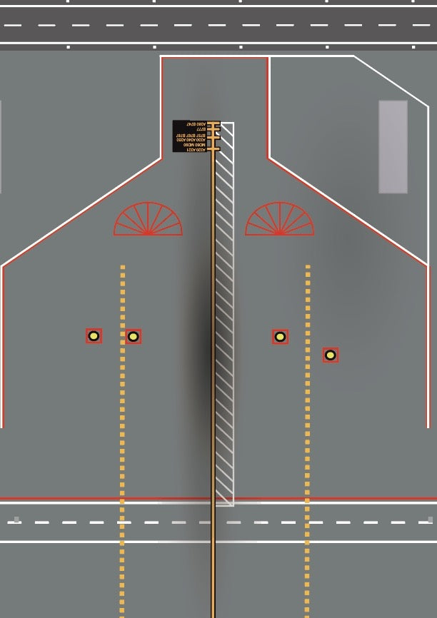 RBF現貨  1:400 停機坪 APRON 210x297mm APRON1-A4 *free shipping* 全球免運費