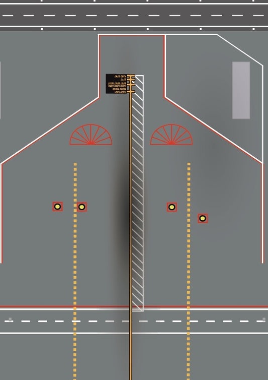 RBF現貨  1:400 停機坪 APRON 210x297mm APRON1-A4 *free shipping* 全球免運費