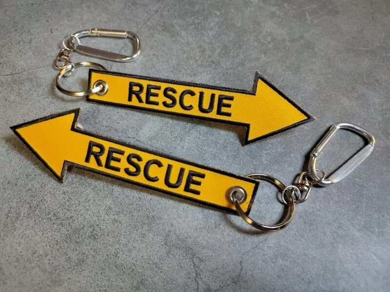 RBF絕版  RESCUE key chain KEY CHAIN 鑰匙圈  K-120-RES *free shipping* 全球免運費