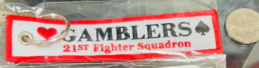 RBF現貨  GAMBLER 21ST KEY CHAIN KEY CHAIN 鑰匙圈 K-21STSQ *free shipping* 全球免運費