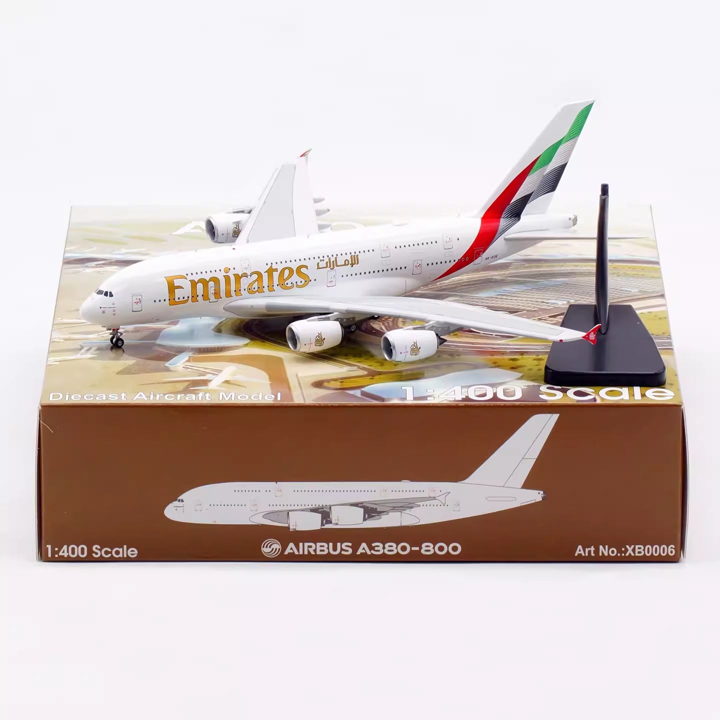 RBF現貨  1/400 A6-EOE Emirates A380 XB0006 *free shipping* 全球免運費