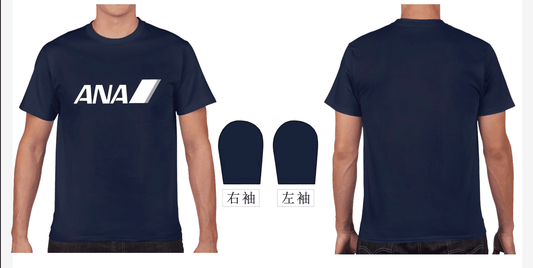 RBF絕版  ANA T-SHIRT L SIZE,DARK BLUE  T-DBL-ANA-L *free shipping* 全球免運費