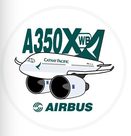 RBF現貨   CATHAY A350 7CM STICKER 貼紙 S-C-350-CX *free shipping* 全球免運費