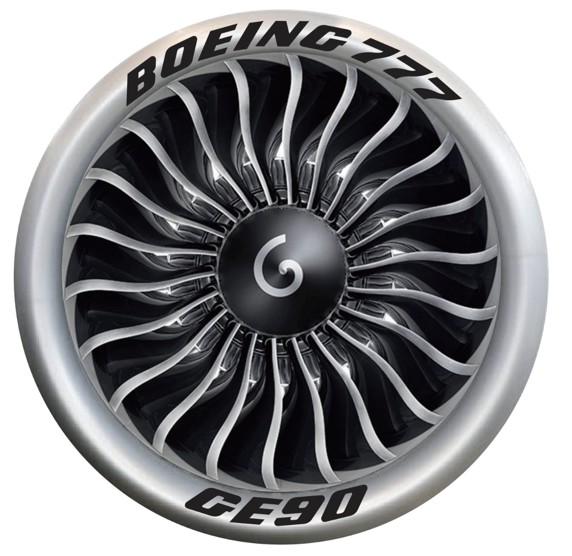 RBF現貨  777 GE90 STICKER 10CM 貼紙 S-C-777GE90 *free shipping* 全球免運費