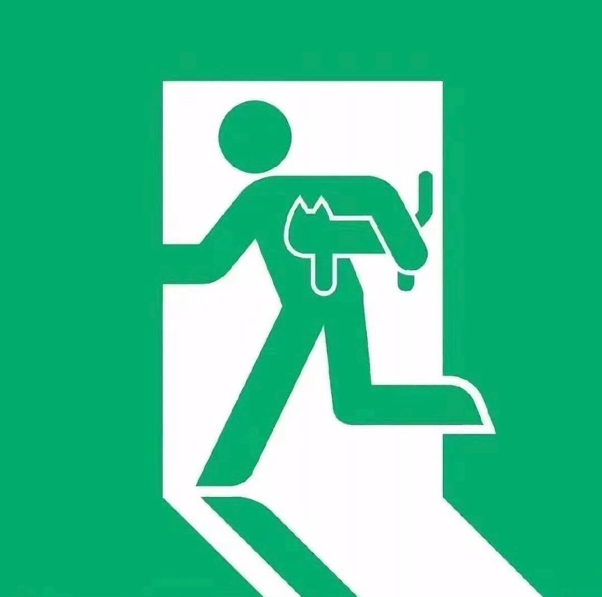 RBF現貨  EXIT WITH CAT sticker 10cm 貼紙 S-EXCAT *free shipping* 全球免運費