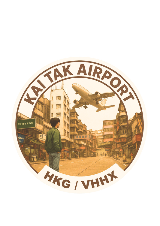 RBF現貨  KAI TAK STICKER 10CM 貼紙 S-KTAHVT *free shipping* 全球免運費