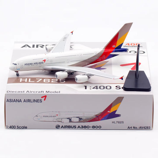RBF現貨 AV 金屬 1/400 HL7625 Asiana A380-841 AV4283 *free shipping* 全球免運費