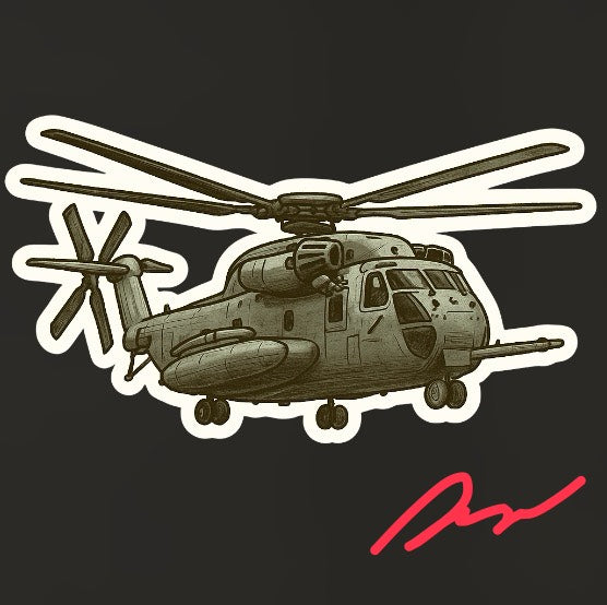 RBF現貨 MH-53 10CM STICKER 貼紙 S10-MH53 *free shipping* 全球免運費