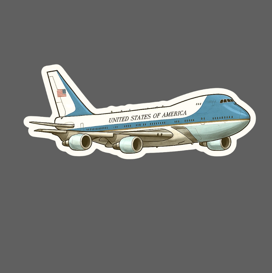 RBF現貨 AIR FORCE ONE STICKER 10CM 貼紙 S10-VC25 *free shipping* 全球免運費