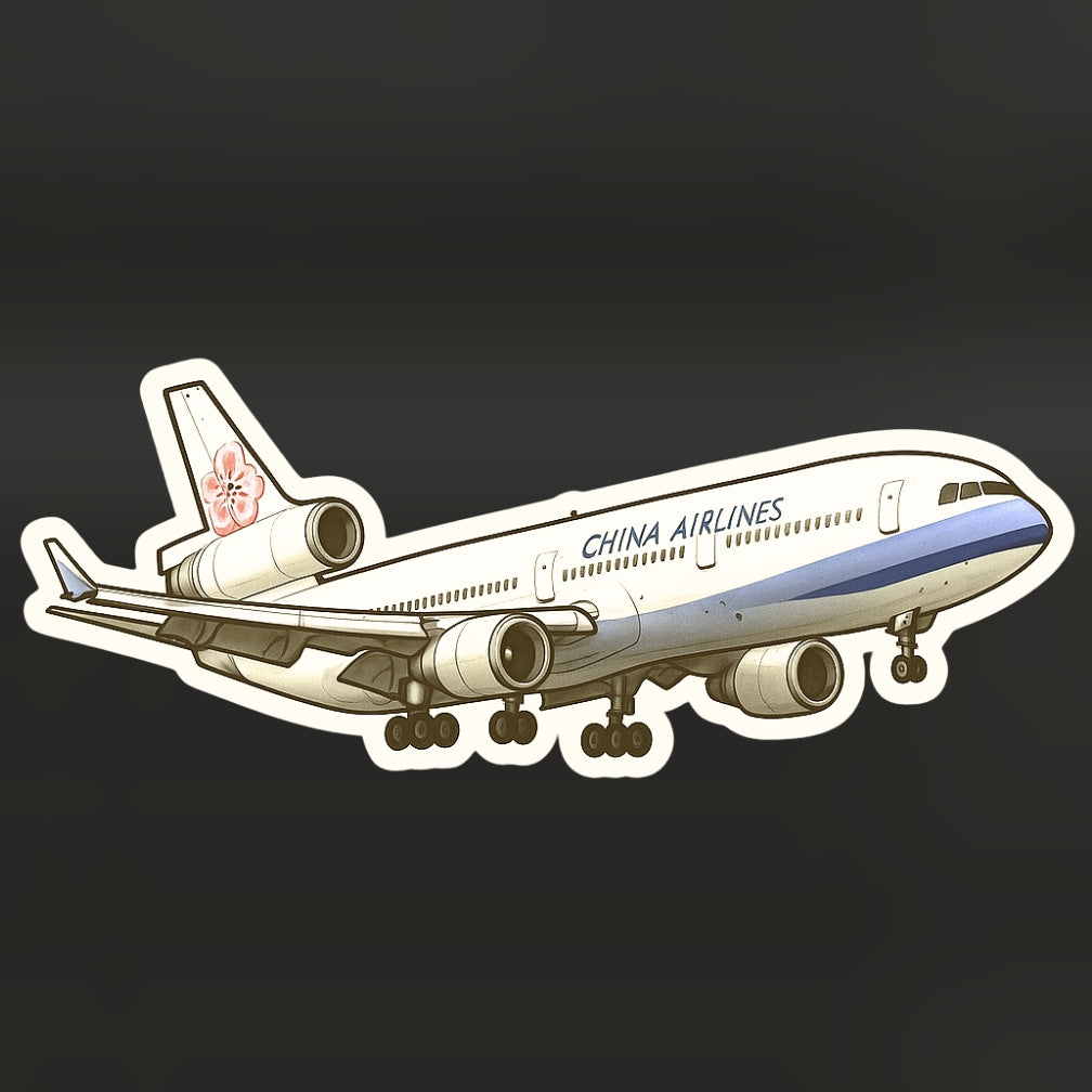 RBF現貨 CHINA AIRLINES MD-11 10CM STICKER 貼紙 S10-CIMD *free shipping* 全球免運費