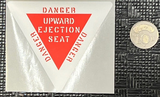 RBF絕版  DANGER EJECTION STICKER 貼紙 S-DUES *free shipping* 全球免運費