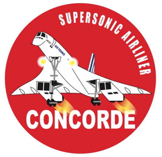RBF現貨  CONCORDE 7CM STICKER 貼紙 S-C-CONC-AF *free shipping* 全球免運費