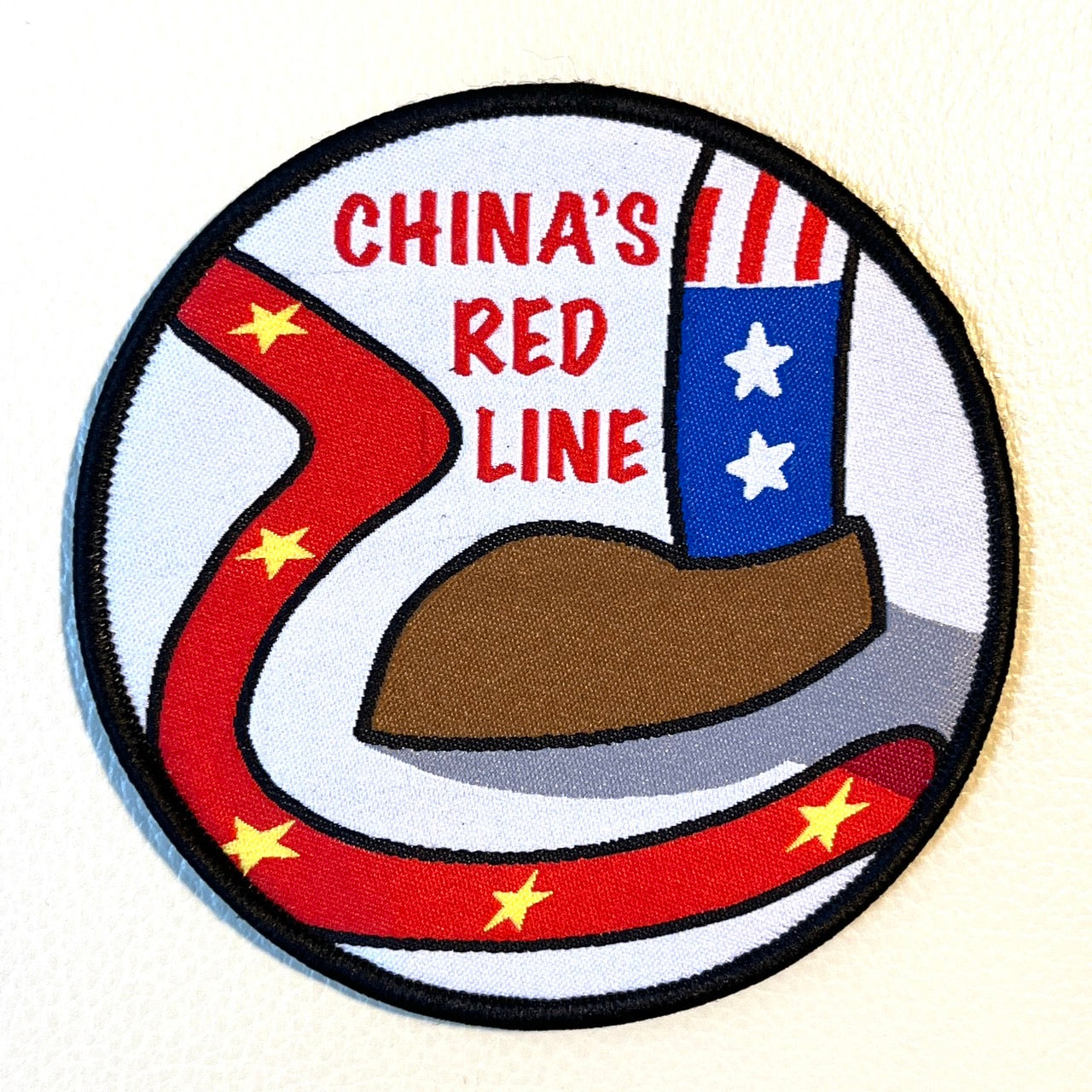 RBF現貨  CHINA'S RED LINE 10CM PATCH 臂章 ARM-CRL *free shipping* 全球免運費