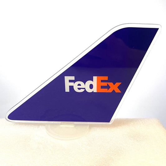 RBF絕版  Fedex plastic tail 12x16cm 飛機尾翼 A1216-T-FX *free shipping* 全球免運費