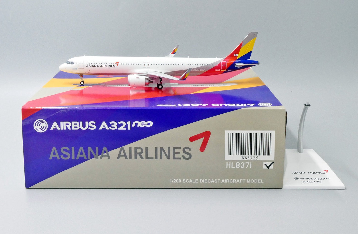 RBF絕版 JC 金屬 1/200 Asiana A321NEO HL8371 XX2325 *free shipping* 全球免運費