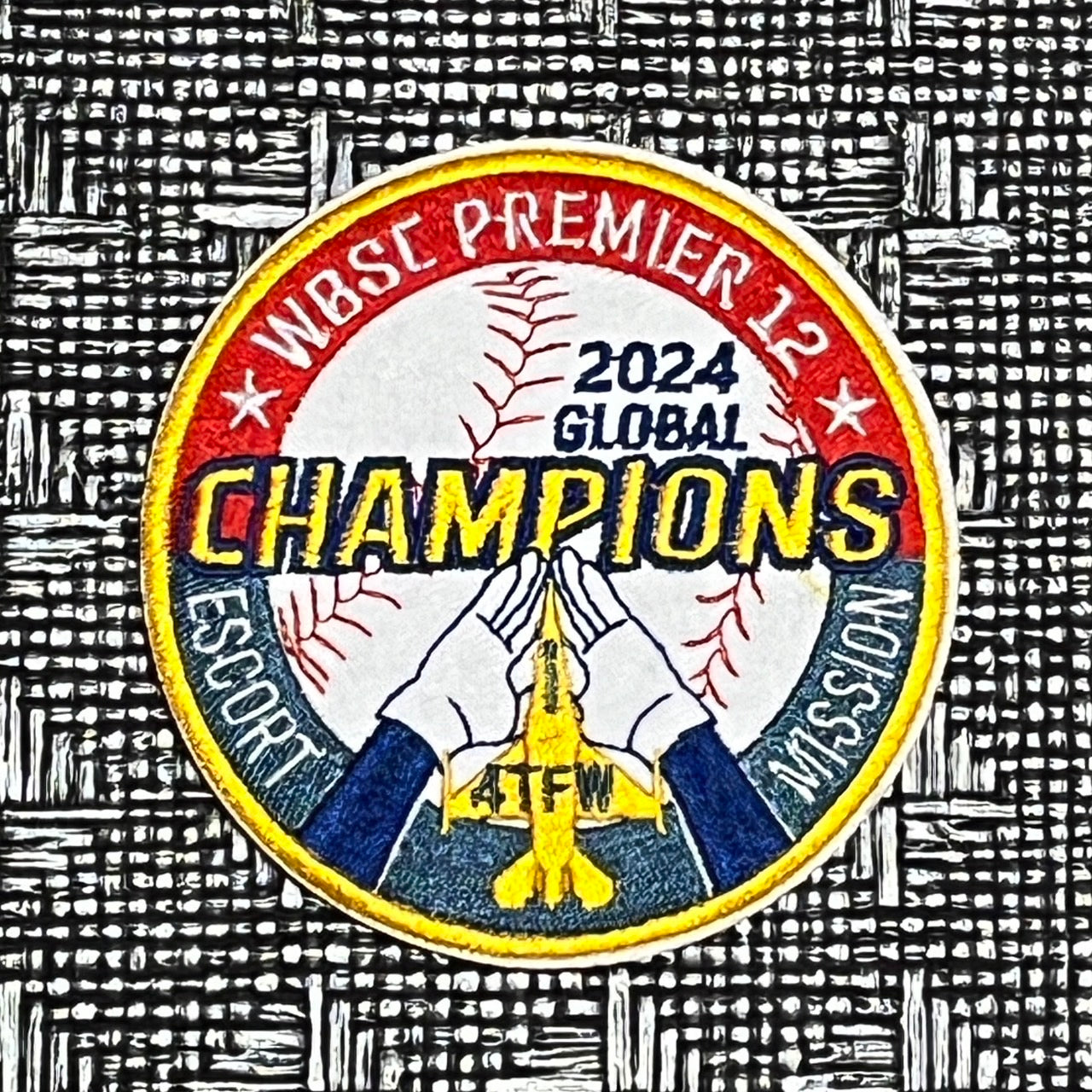 RBF現貨  WSBC TAIWAN 2024 PATCH 10CM 臂章 ARM-24WSBC *free shipping* 全球免運費