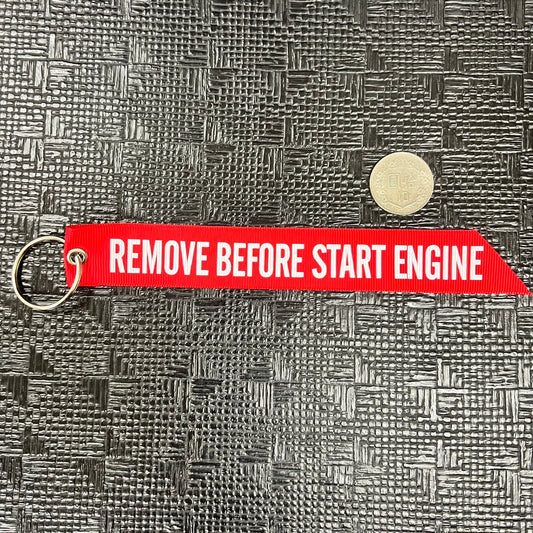 RBF絕版  REMOVE BEFORE START ENGINE KEY RING  K-RBSE *free shipping* 全球免運費