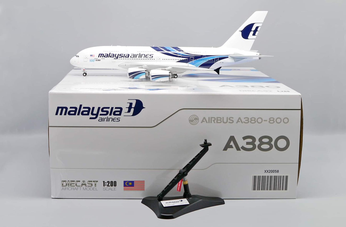 RBF現貨 JC 金屬 1:200 Malaysia A380 9M-MNF XX20058 *free shipping* 全球免運費