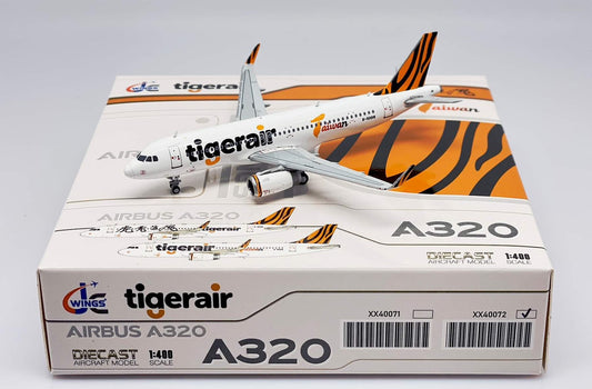 RBF現貨 JC 金屬 1:400 Tigerair Taiwan A320 B-50018 XX40072 *free shipping* 全球免運費