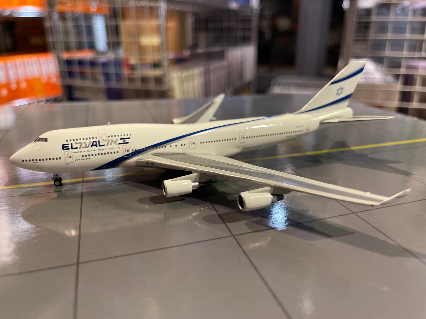 RBF絕版 GJ 金屬 1:400 EI AI 747-400 4X-ELB GJELY1810 *free shipping* 全球免運費