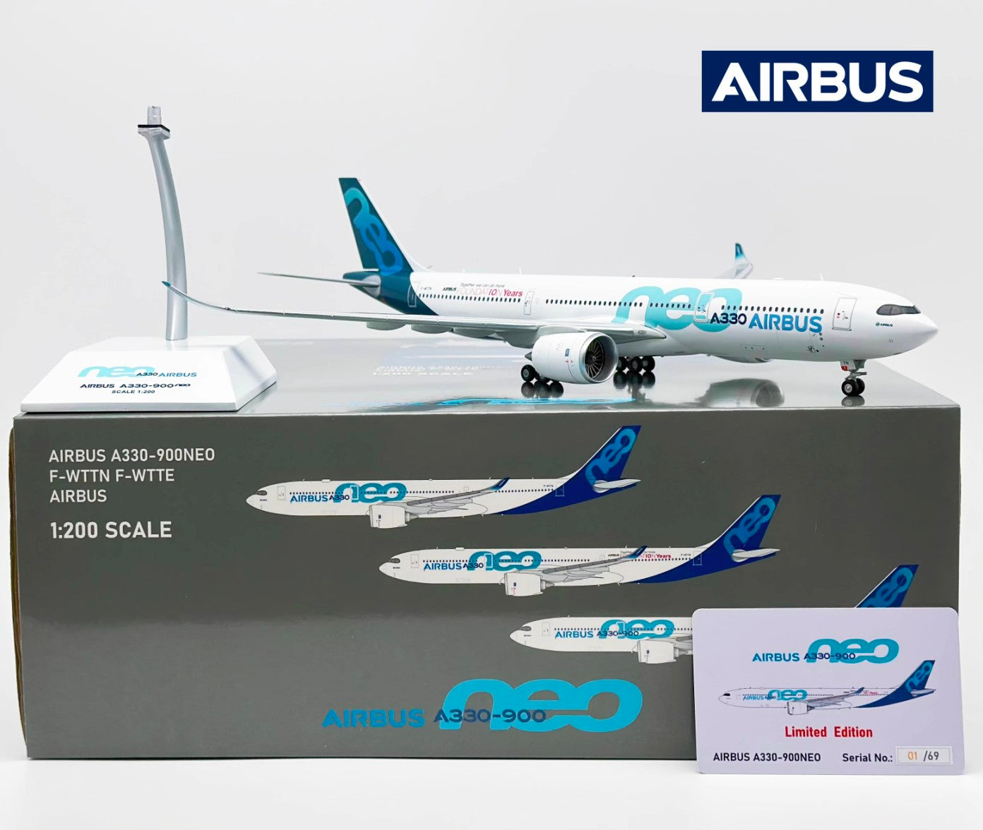 RBF絕版 JC 金屬 1:200 A330-900NEO F-WTTN Foundation  KJ-A339-039 *free shipping* 全球免運費