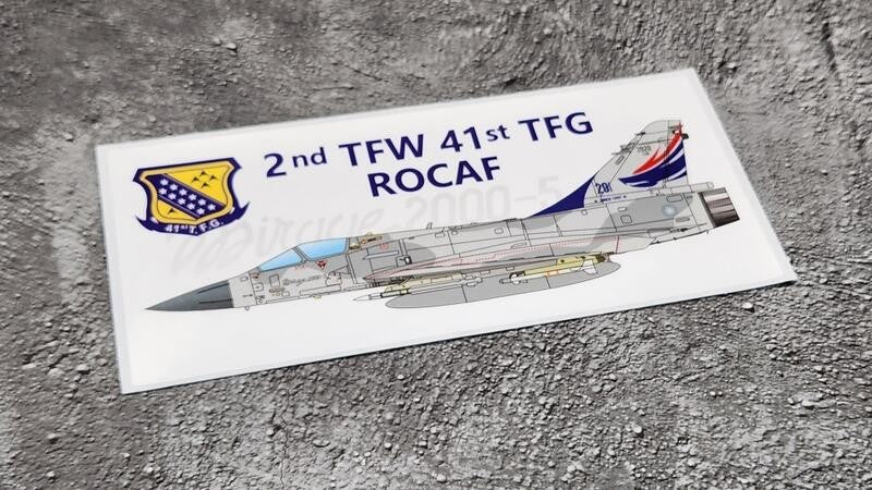 RBF現貨  Mirage 2000 41st TFG PVC sticker 貼紙 S30-M2K41B *free shipping* 全球免運費