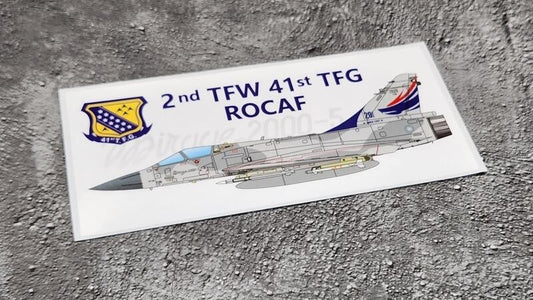 RBF現貨  Mirage 2000 41st TFG PVC sticker 貼紙 S30-M2K41B *free shipping* 全球免運費