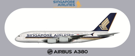RBF現貨  SINGAPORE A380 20*8.8CM STICKER 貼紙 S-R-380-SQ *free shipping* 全球免運費