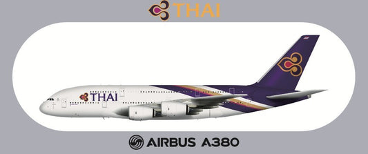 RBF現貨  THAI A380 20*8.8CM STICKER 貼紙 S-R-380-TG *free shipping* 全球免運費