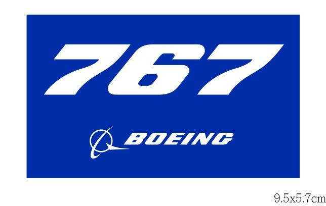 RBF現貨  BOEING 767 9.5X5.7CM STICKER 貼紙 S-B767 *free shipping* 全球免運費