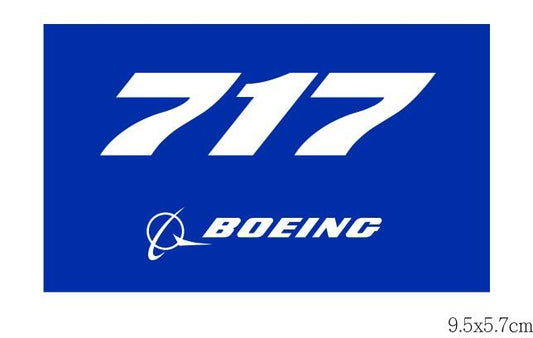 RBF現貨  BOEING 717 9.5X5.7CM STICKER 貼紙 S-B717 *free shipping* 全球免運費