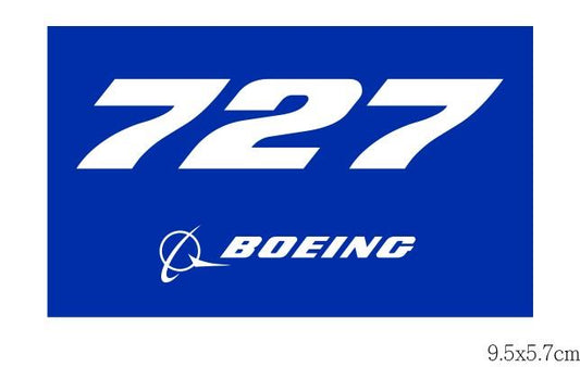 RBF現貨  BOEING 727 9.5X5.7CM STICKER 貼紙 S-B727 *free shipping* 全球免運費