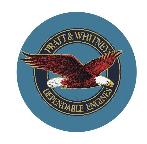 RBF現貨  Pratt & Whitney 7CM STICKER 貼紙 S-C-PW *free shipping* 全球免運費