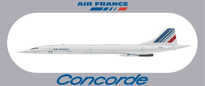 RBF現貨  FRANCE CONCORDE 20X8.8CM STICKER 貼紙 S-R-CONC-TSC *free shipping* 全球免運費