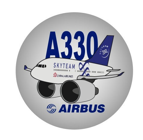 RBF現貨  CHINA AIRLINES A330 SKYTEAM 7CM STIC S-C-330-CI-ST *free shipping* 全球免運費
