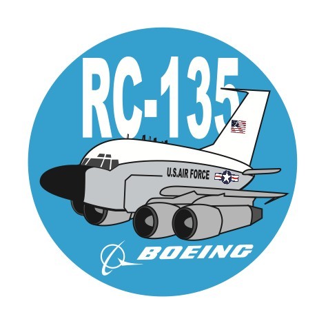 RBF現貨  USAF RC-135 7CM STICKER 貼紙 S-C-RC135 *free shipping* 全球免運費