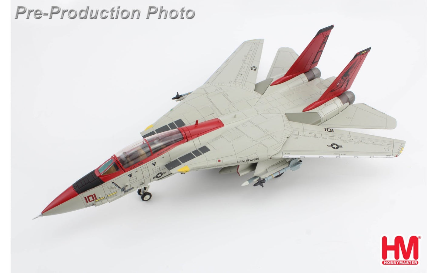RBF絕版 HM 金屬 1:72 F-14B VF-101, Grim Reapers HA5246 *free shipping* 全球免運費
