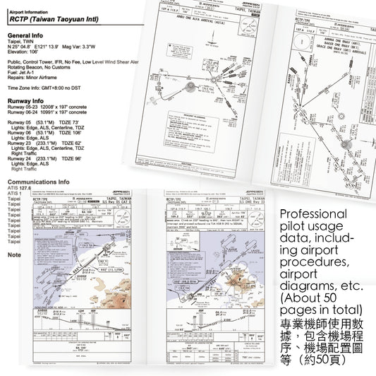 RBF絕版 JC 金屬 RCTP chart 08 桃園機場航圖 JC-RCTP08 *free shipping* 全球免運費