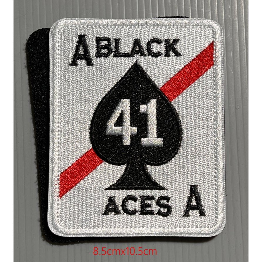 RBF絕版  A BLACK 41 ACES A PATCH 臂章 ARM-41ACES *free shipping* 全球免運費