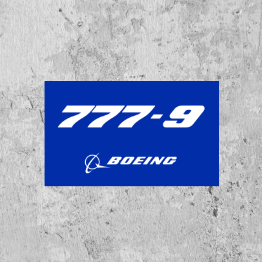 RBF 現貨 777-9 sticker 9.5x5.7cm 貼紙 S-B779 全球免運 Free Shipping Worldwide