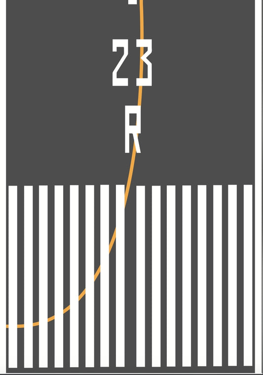 RBF現貨  1:400 RUNWAY 23R SCENE 機場 跑道 RUNWAY  RWY23R-A4 *free shipping* 全球免運費