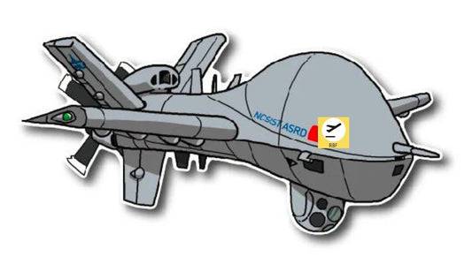 RBF絕版  Mr.Dom UAV PVC sticker 貼紙 S35-UAV *free shipping* 全球免運費