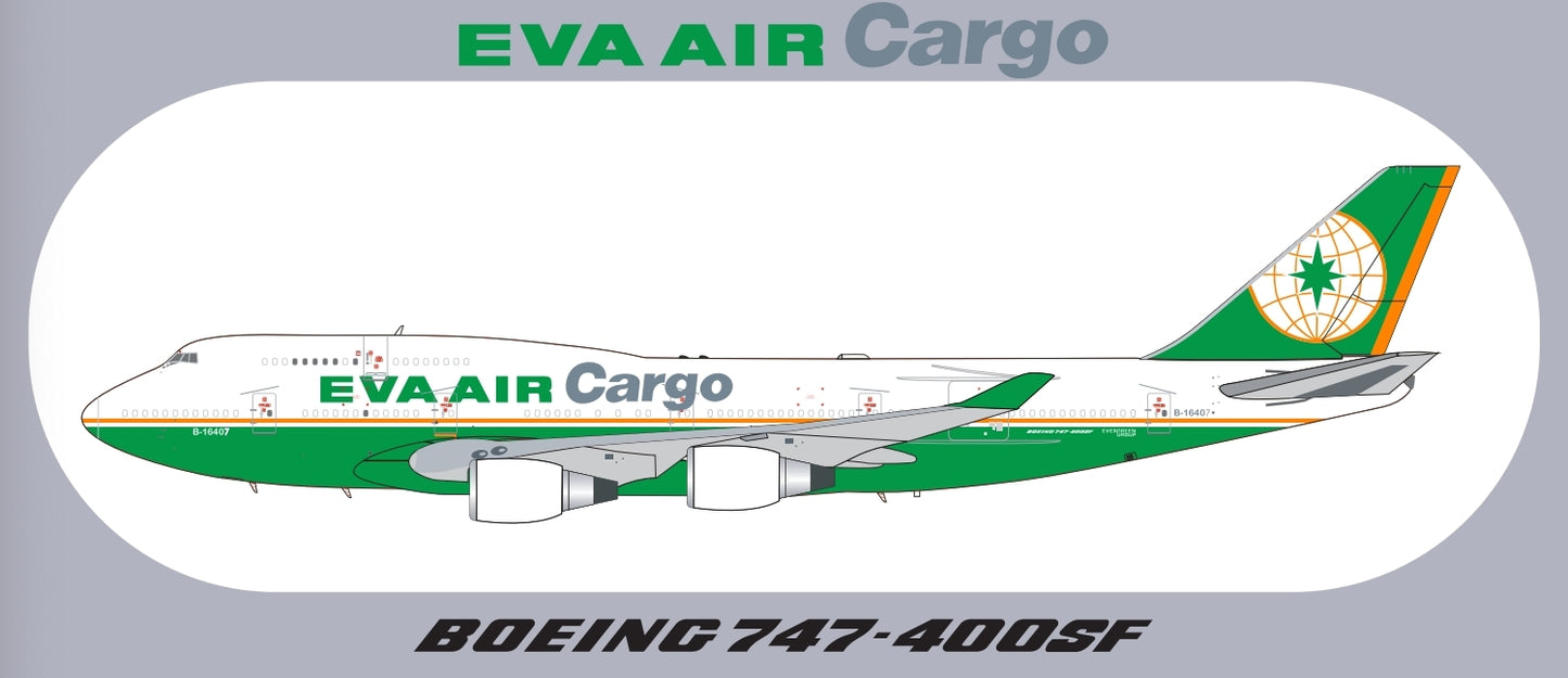 RBF現貨  EVA 747 CARGO 20CM STICKER 貼紙 S-R-747F-EVA *free shipping* 全球免運費